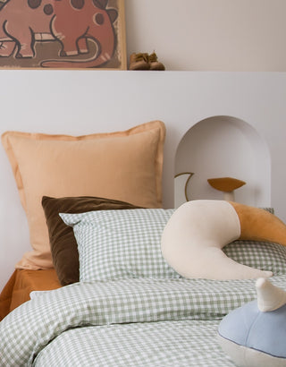 Sage Gingham Waterproof Pillow Case