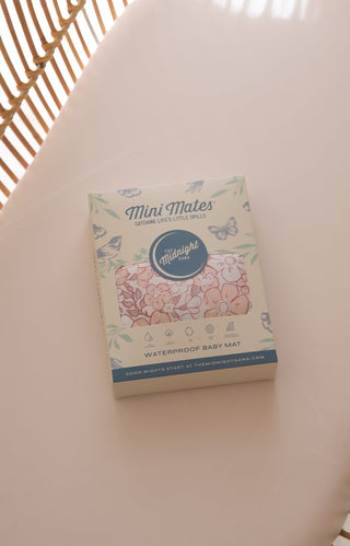 Vintage floral baby mat in box