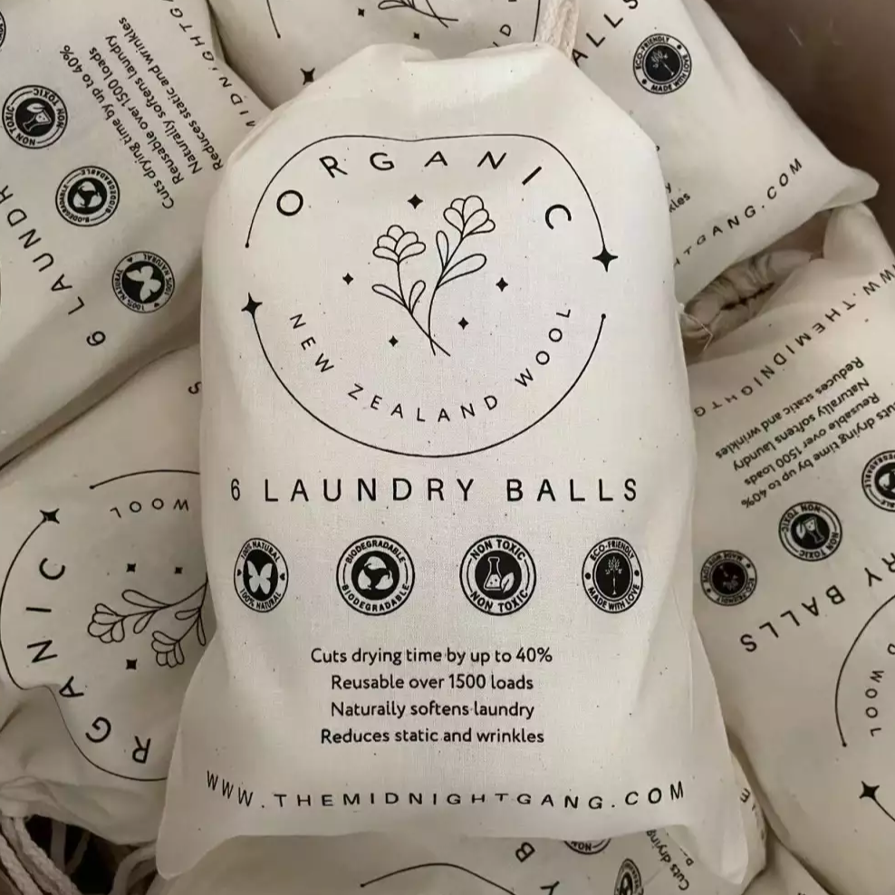 organic new zealand wool laundry balls
